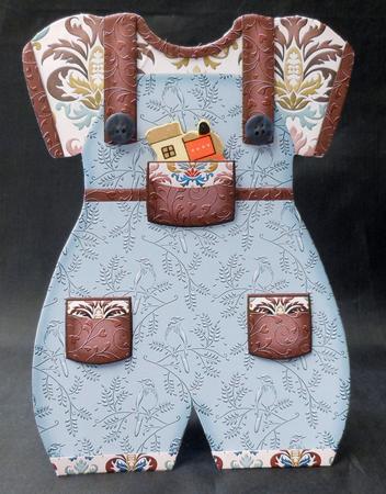 Baby Romper Shaped Card Paradise by Michelle Chivers