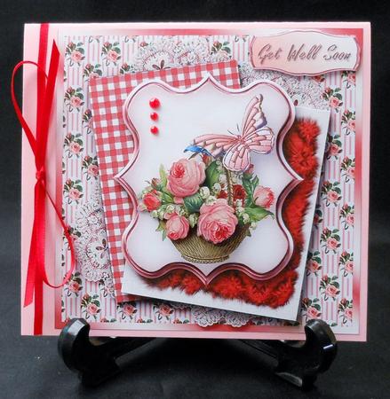 Victorian Flower Basket 7" x 7" Mini Kit by Michelle Chivers