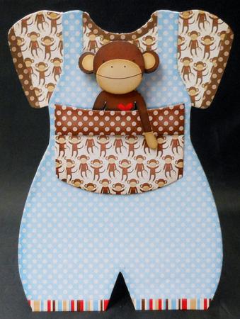 Baby Romper Shaped Card Buddy by Michelle Chivers
