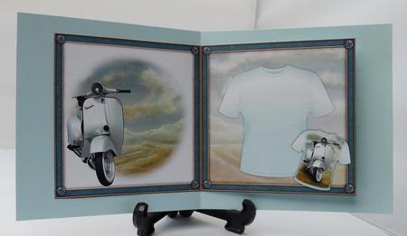 Vespa Scooter T-shirt Topper & Insert by Michelle Chivers