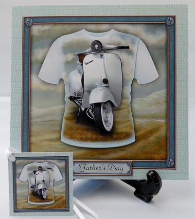 Vespa Scooter T-shirt Topper by Michelle Chivers