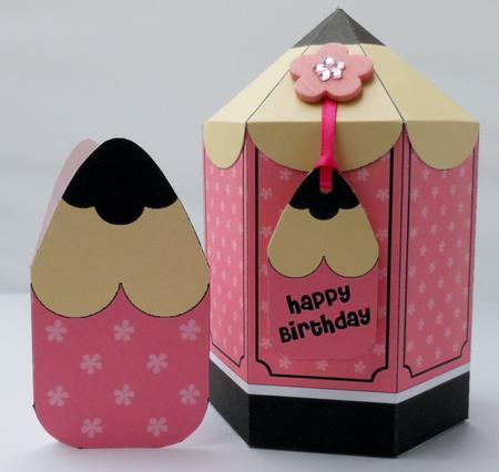 3D Pencil Shaped Treat or Favour Box Mini Kit by Michelle Chivers