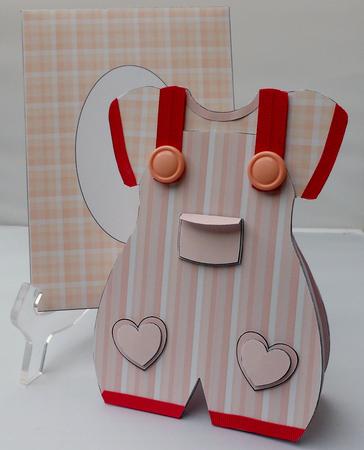 Baby Romper Suit 1 - Pink by Michelle Chivers