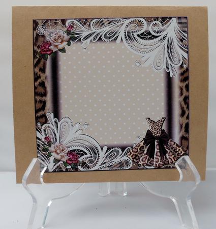 Insert to Compliment Wild Dress Card Front by Michelle Chivers
