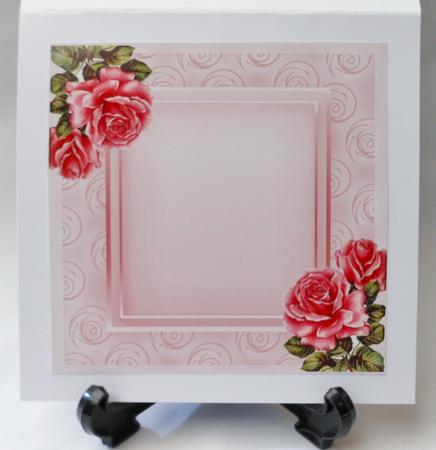 Pretty in Pink with Roses 8x8 Insert by Michelle Chivers