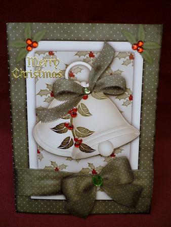 Christmas Bells A4 Card Front by Michelle Chivers