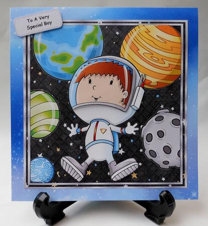 Space Boy 8x8 by Michelle Chivers