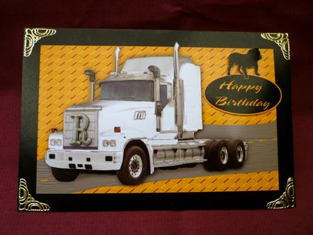 Truck Birthday Card by Michelle Chivers