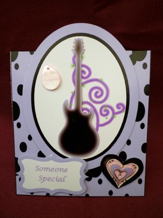Girly Guitar Over the Edge by Michelle Chivers