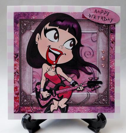 The Rock Goddess 8x8 Quick Card by Michelle Chivers