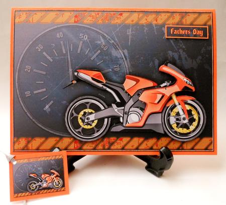 Orange Bike by Michelle Chivers