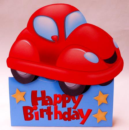Red Toy Car Over the Edge by Michelle Chivers