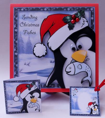 Sending Christmas Fishes by Michelle Chivers