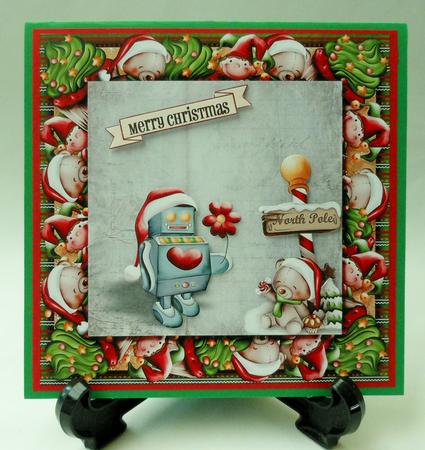 Christmas Topper Robot by Michelle Chivers