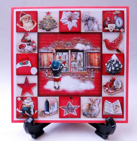 7.5 x 7.5 Card Topper Dear Santa by Michelle Chivers