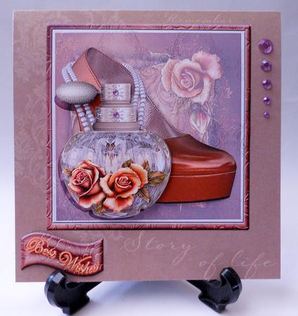 Beautiful Heels, Roses and Perfume Bottle Topper #4 by Michelle Chivers