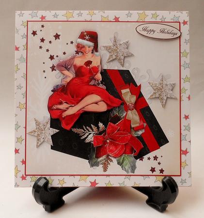 Miss December Topper with Decoupage by Michelle Chivers