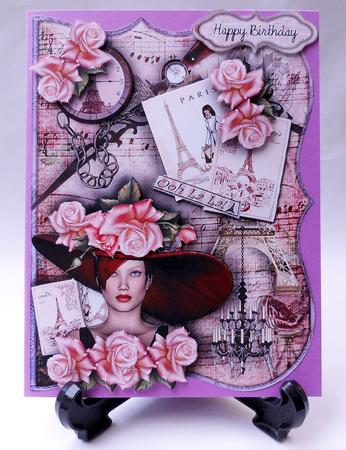 Shabby Chic Female Card by Michelle Chivers