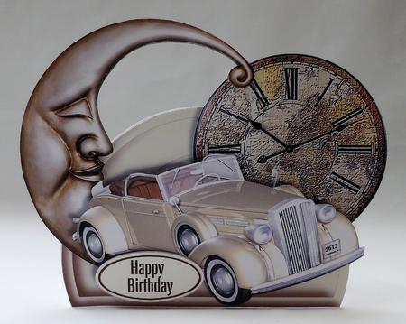 Shaped Card Mini-kit - Male Time by Michelle Chivers