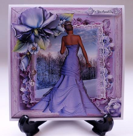 Gorgeous Lilac Winter Bride by Michelle Chivers