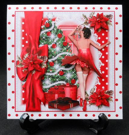 Retro the Mistletoe Card Front Kit by Michelle Chivers