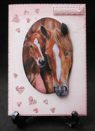 Horse and Foal Quick Card by Michelle Chivers