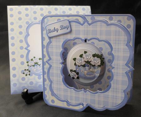 Baby Boy Pendant Card Kit by Michelle Chivers