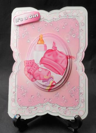 Shaped Card Mini Kit - Baby Girl by Michelle Chivers