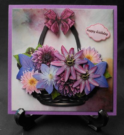 Mini Kit Basket Flower Mix by Michelle Chivers