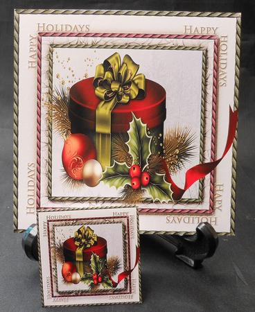7.5" Card Topper & Gifttag Christmas 3 by Michelle Chivers