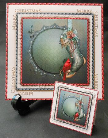 7.5" Card Topper & Gifttag Christmas 12 by Michelle Chivers