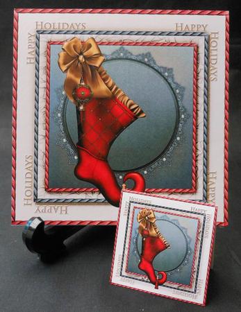 7.5" Card Topper & Gifttag Christmas 14 by Michelle Chivers