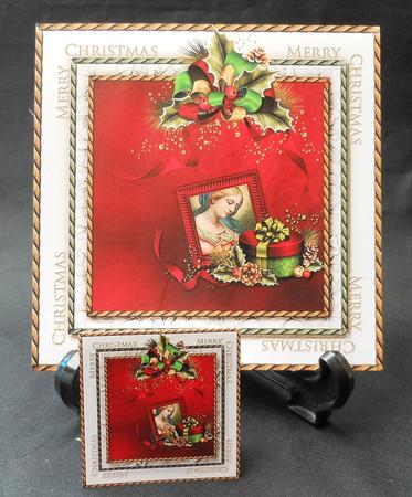 7.5" Card Topper & Gifttag Christmas 19 by Michelle Chivers