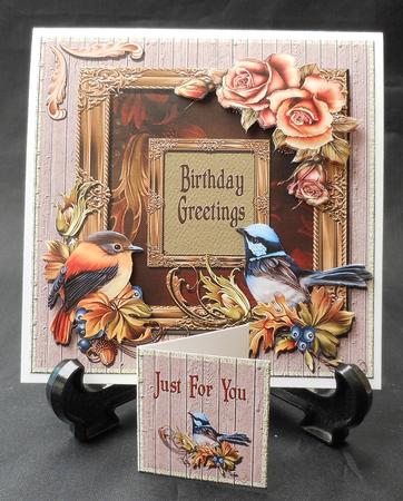 A Little Bird Told Me Card Front and Gift Card by Michelle Chivers