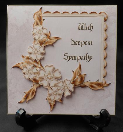 8x8 Sympathy Gold Flowers 1 - Mini Kit by Michelle Chivers