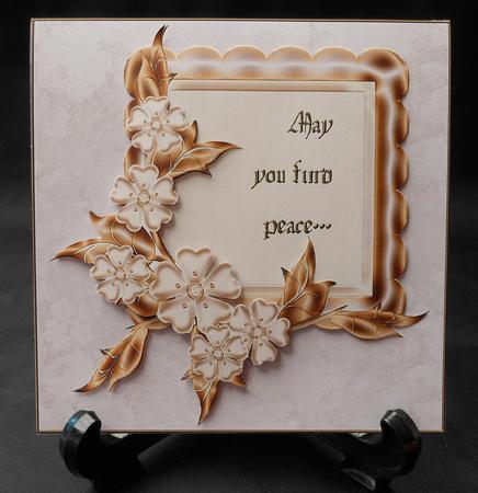 8x8 Sympathy Gold Flowers 2 - Mini Kit by Michelle Chivers