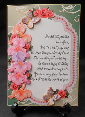 Roses, Irises and Butterflies 10 by Michelle Chivers