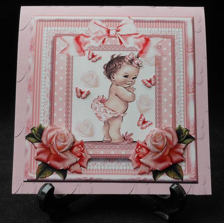 Cute Vintage Style Baby Girl Topper by Michelle Chivers