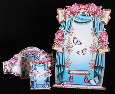 Beautiful Window with Draperies and Swing by Michelle Chivers