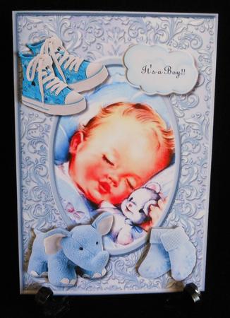 Vintage New Baby Boy by Michelle Chivers