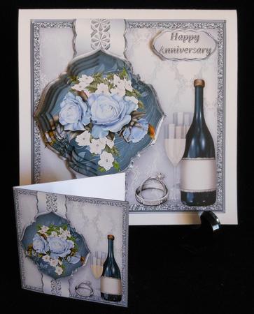 Anniversary Celebration Fancy Border Card Mini Kit by Michelle Chivers