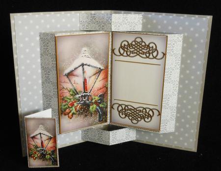 Silver Lantern Double Fold 3D Card Mini Kit by Michelle Chivers