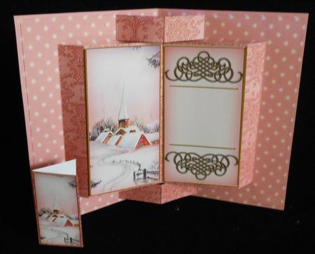 Snow Church Double Fold 3D Card Mini Kit by Michelle Chivers