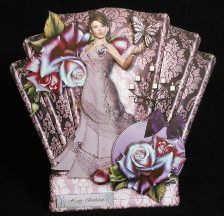 Art Deco Topper Butterfly Girl Mini Kit by Michelle Chivers