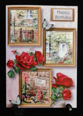Celebration Rose Cottage Frame Trio by Michelle Chivers