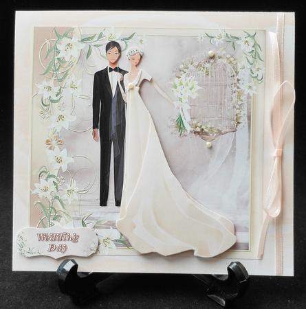 Ivory Bride and Groom Mini Kit by Michelle Chivers
