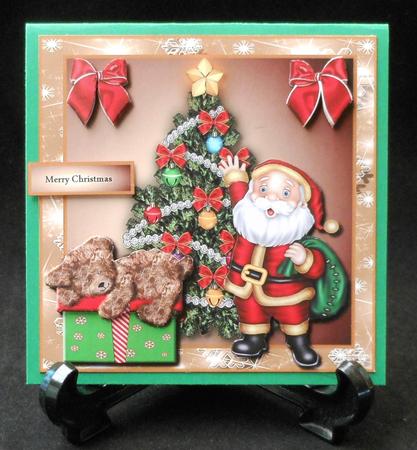 Cute Card Baby's First Christmas Santa's Presents by Michelle Chivers