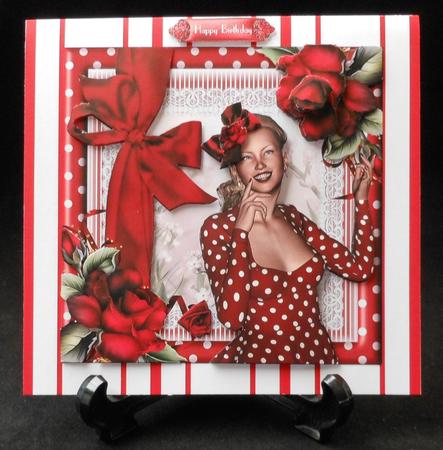 She Wore a Red Rose Card Front Kit by Michelle Chivers