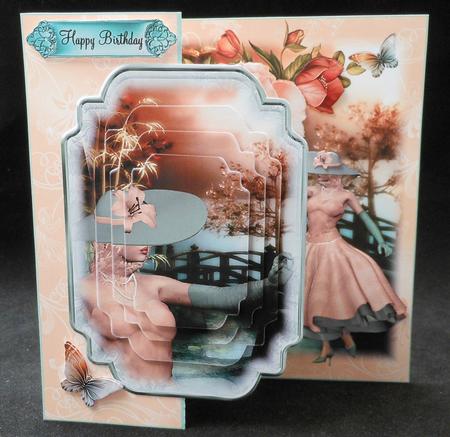 No Holes Fold 1950's Oriental Summer Evening by Michelle Chivers