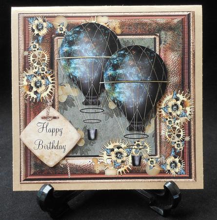 Masculine Steampunk Hot Air Balloons Mini Kit by Michelle Chivers